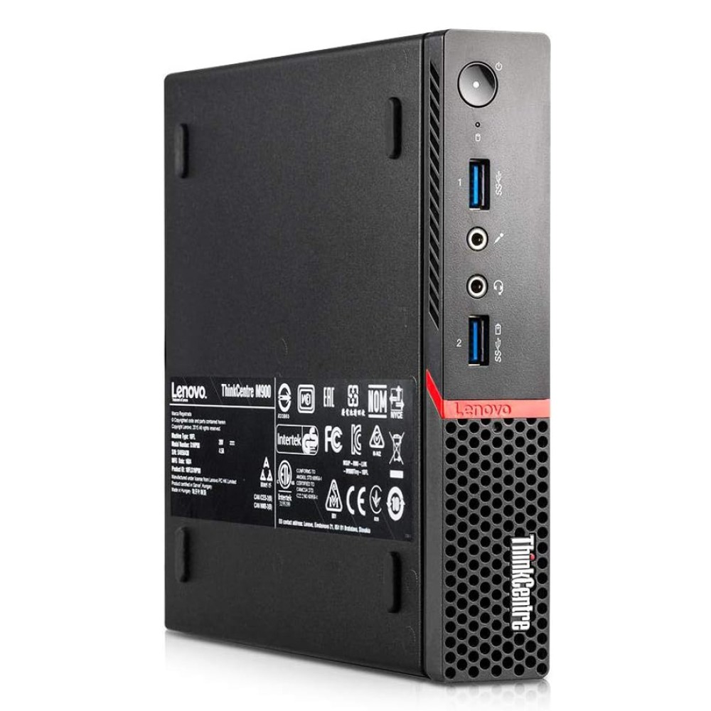 LENOVO PC ThinkCentre M900 Tiny, Refurbished Grade A Repainted, i5-6400T, 4GB, 500GB HDD, FreeDOS