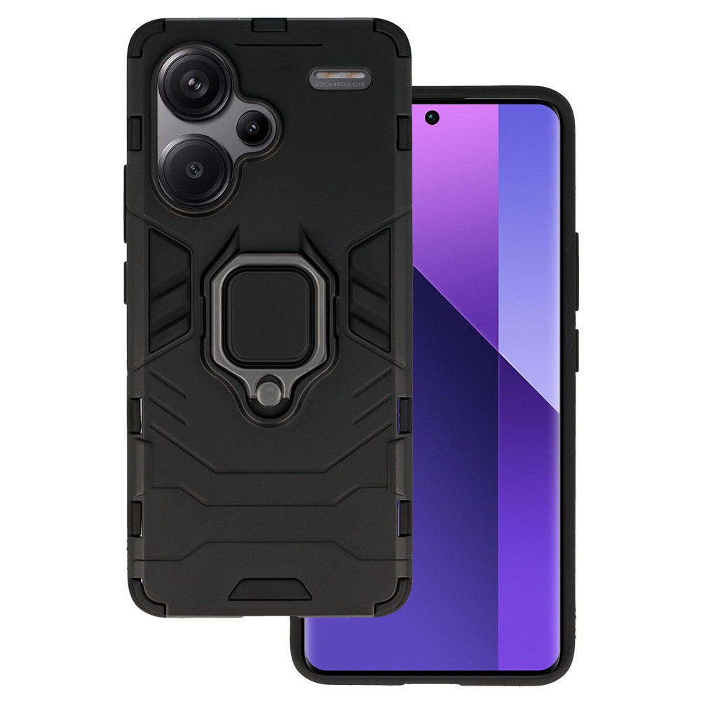 POWERTECH θήκη Ring Armor MOB-1984 για Xiaomi Redmi Note 13 Pro Plus 5G, μαύρη