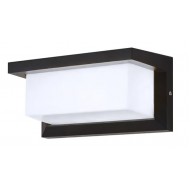 POWERTECH LED φωτιστικό τοίχου HLL-0165, 12W, 4000K, 960lm, IP65, μεταλλικό, μαύρο