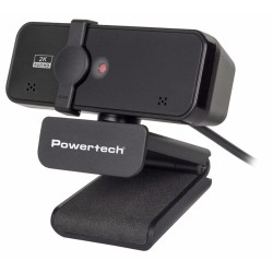 POWERTECH web camera PT-1291, 5MP, 2K Quad HD, αυτόματη εστίαση, 1.5m, μαύρη