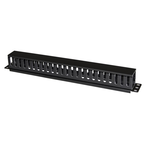 POWERTECH cable management NETW-0029 για rack 19/1U, πλαστικό, μαύρο