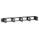 POWERTECH cable management NETW-0031 για rack 19/1U, 5x γάντζοι, μαύρο