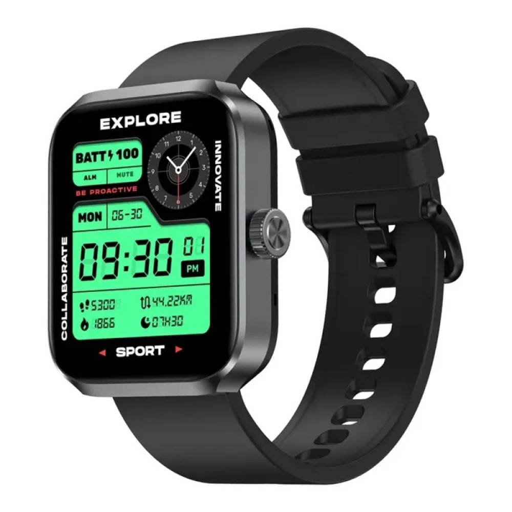 ZEBLAZE smartwatch Beyond 3 Plus, heart rate, 1.78 AMOLED, GPS, 3 ATM, μαύρο