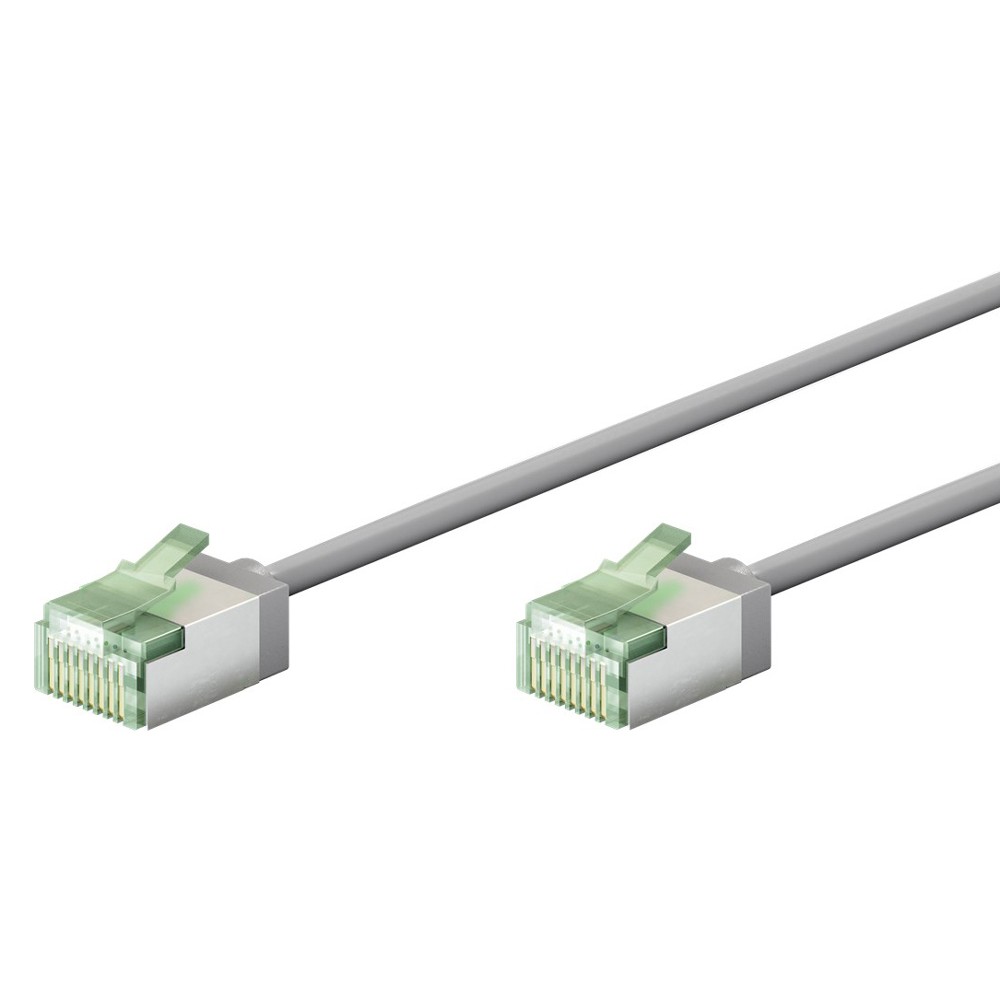 GOOBAY καλώδιο δικτύου 74346, CAT 8.1 U/FTP, slim, copper, 40Gbps, 1m, γκρι