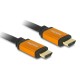 DELOCK καλώδιο HDMI 85726, 8K/60Hz, 48 Gbps, eARC, HDR, 0.50m, μαύρο