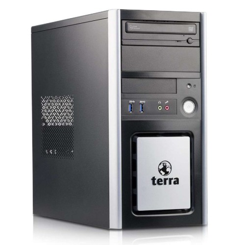 TERRA PC Tower, Refurbished Grade A Repainted, E2160, 2GB, 500GB HDD, DVD, FreeDOS