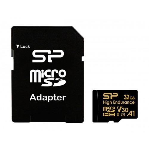 SILICON POWER κάρτα μνήμης microSDHC High Endurance, 32GB, Class 10 UHS-I U3 A1 V30