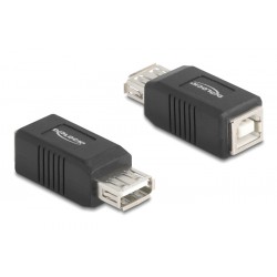 DELOCK αντάπτορας USB σε USB Type B 67203, 480Mbps, μαύρος