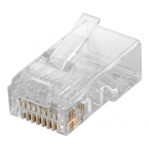 GOOBAY βύσμα RJ45 72500, CAT 5e UTP, διάφανο, 10τμχ