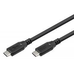 GOOBAY καλώδιο USB-C 74196, USB4, 100W, 20Gbps, 4K/60Hz, 1.5m, μαύρο