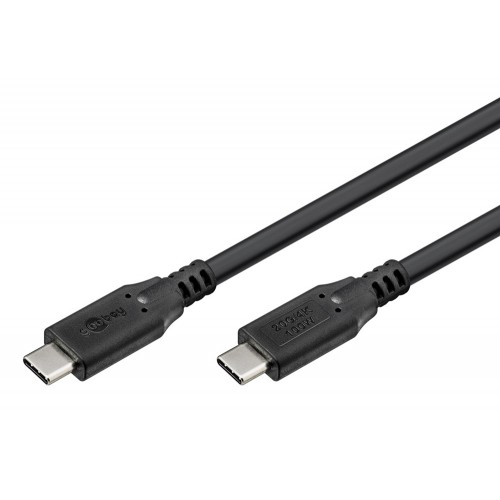 GOOBAY καλώδιο USB-C 74196, USB4, 100W, 20Gbps, 4K/60Hz, 1.5m, μαύρο