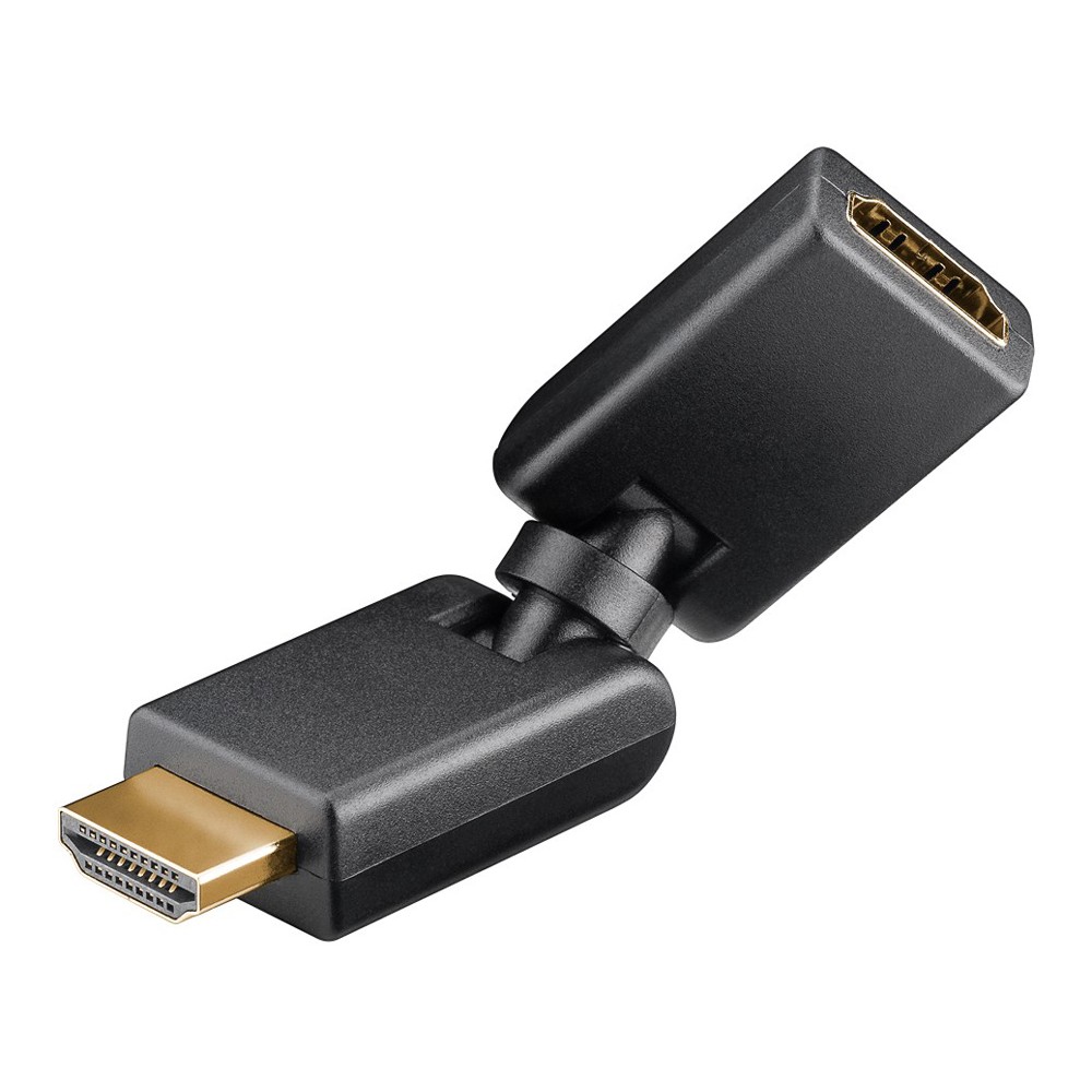 GOOBAY αντάπτορας HDMI 51721, 180° περιστρεφόμενος, 4K/60Hz, μαύρος