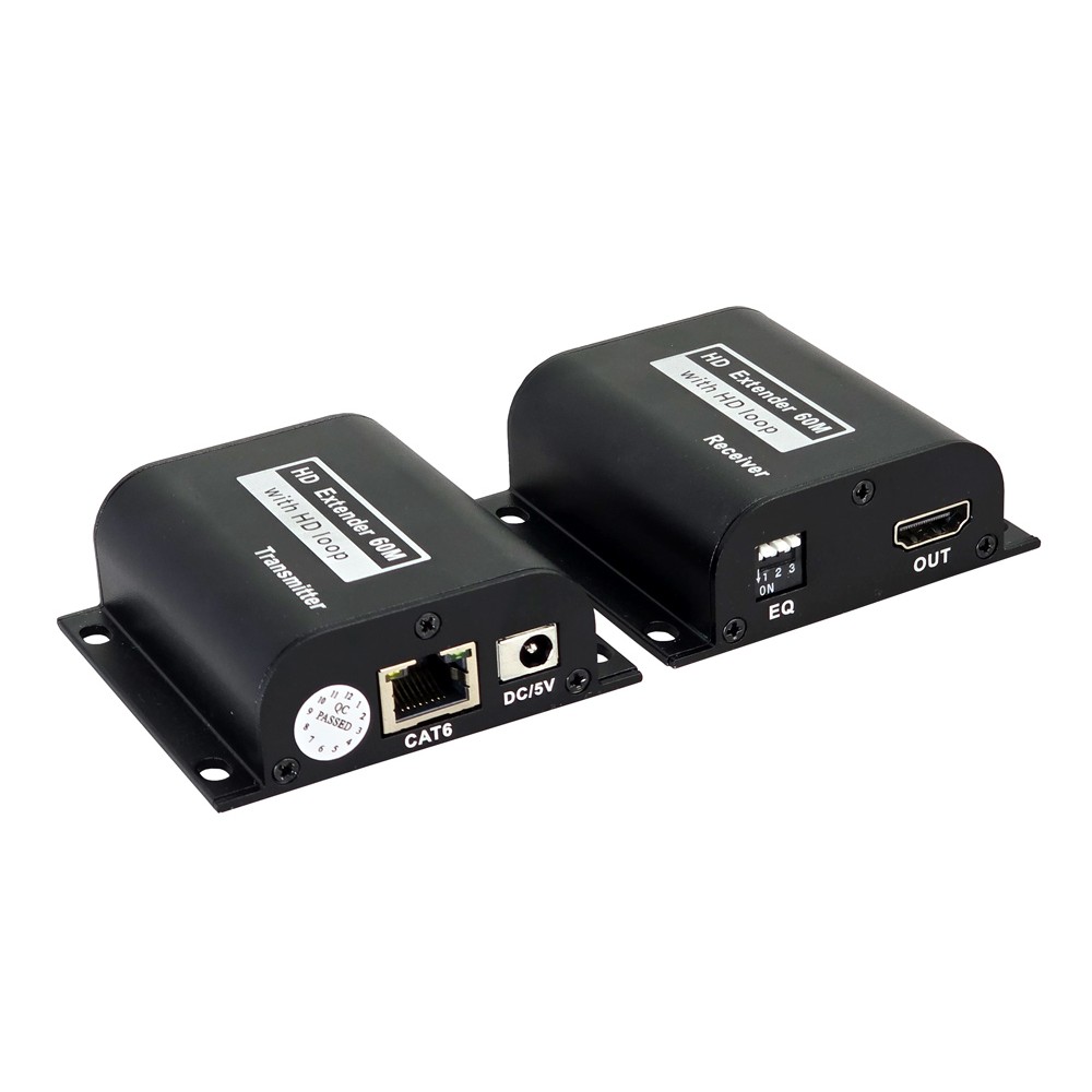 POWERTECH HDMI video extender CAB-H190 μέσω καλωδίου RJ45, 1080p/60Hz, έως 60m