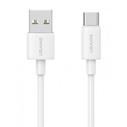 USAMS καλώδιο USB-C σε USB US-SJ708, 18W, 480Mbps, 1m, λευκό