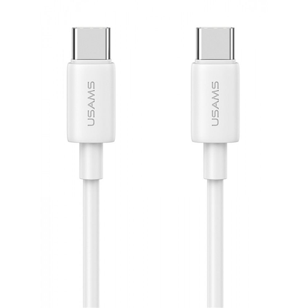 USAMS καλώδιο USB-C US-SJ711, 60W, 480Mbps, 1m, λευκό