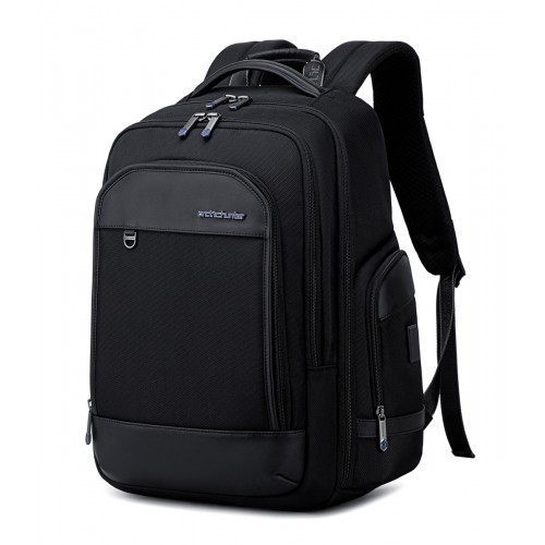 ARCTIC HUNTER τσάντα πλάτης B00683 με θήκη laptop 15.6, USB, 20.5L, μαύρη