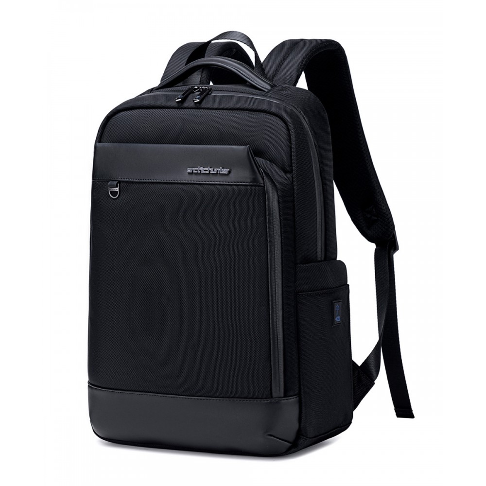 ARCTIC HUNTER τσάντα πλάτης B00672 με θήκη laptop 15.6, 15L, μαύρη