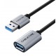 CABLETIME καλώδιο προέκτασης USB CT-AMAF1, 5Gbps, 2m, μαύρο