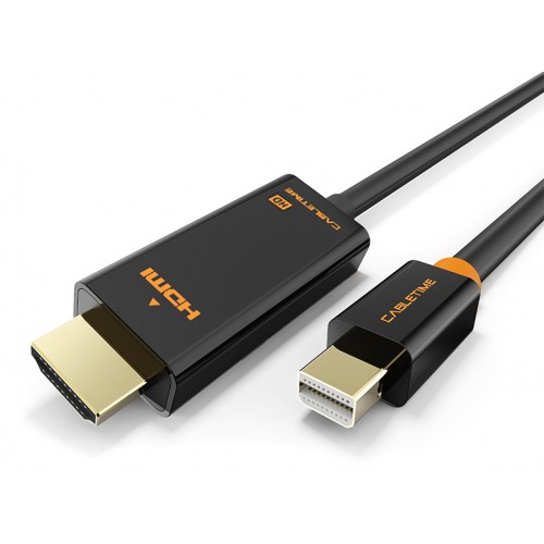 CABLETIME καλώδιο mini DisplayPort σε HDMI CT-AV588-03G, 1080p/60Hz, 1m, μαύρο