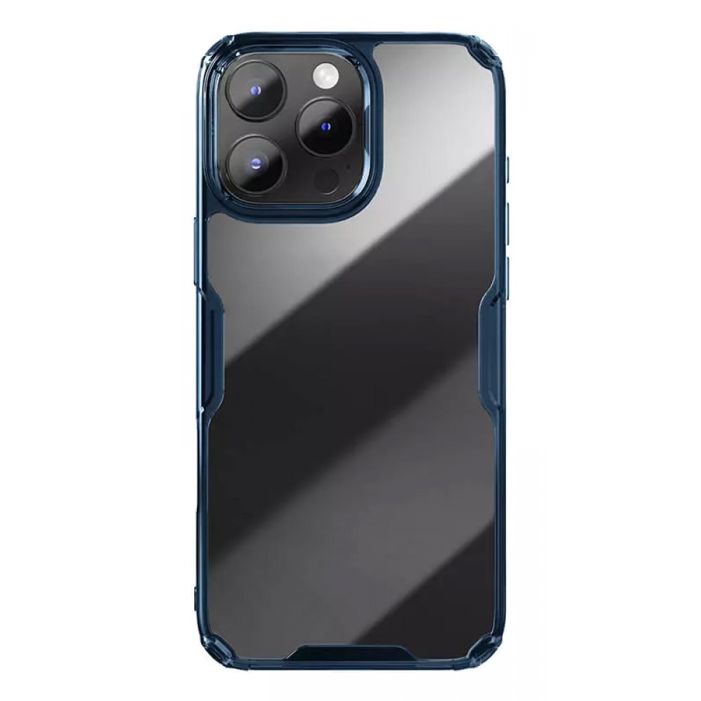 NILLKIN θήκη Nature TPU Pro για iPhone 16 Pro, διάφανη-μπλε