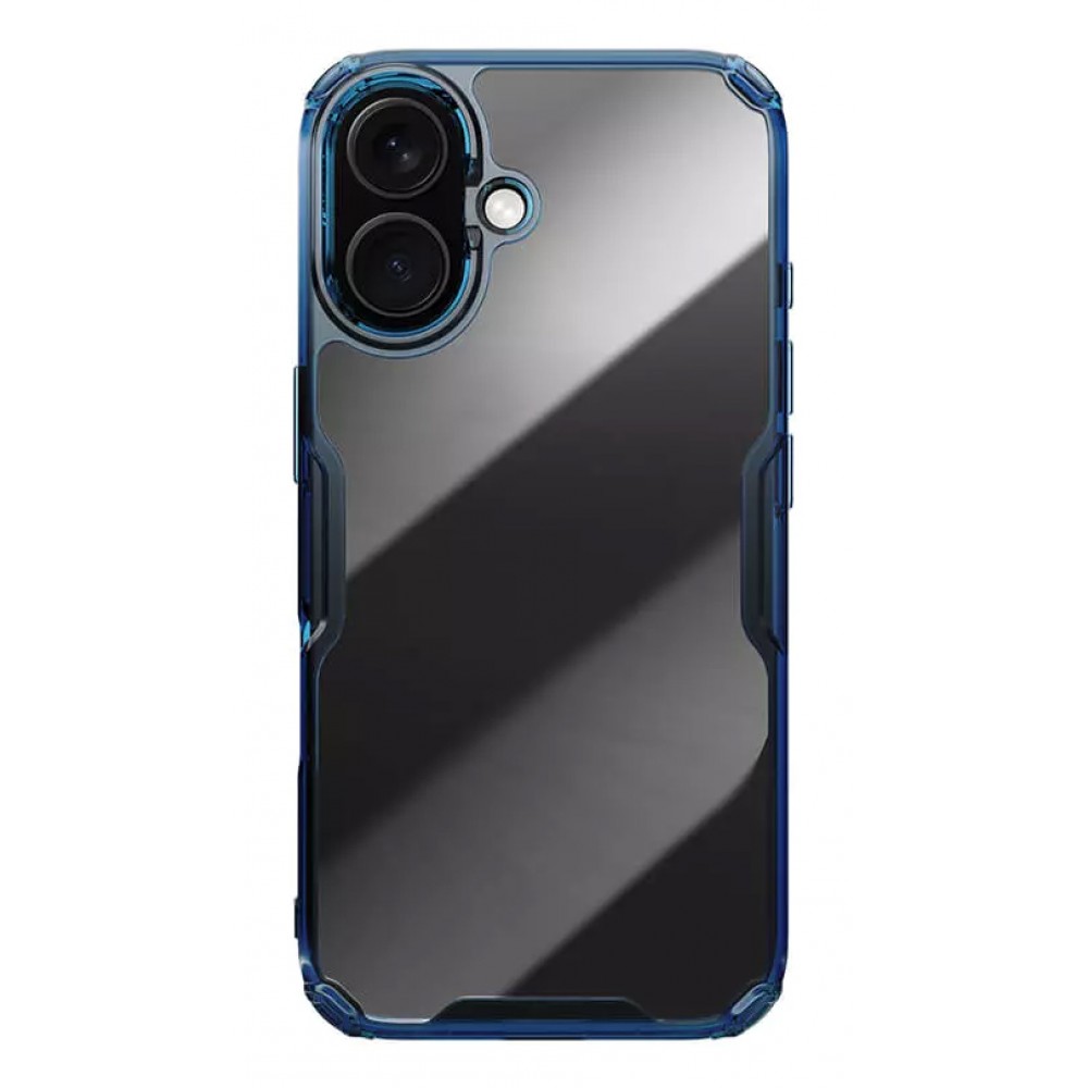 NILLKIN θήκη Nature TPU Pro για iPhone 16 Plus, διάφανη-μπλε