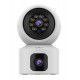 POWERTECH smart κάμερα PT-1338, 2MP, dual lens, WiFi, PTZ, SD