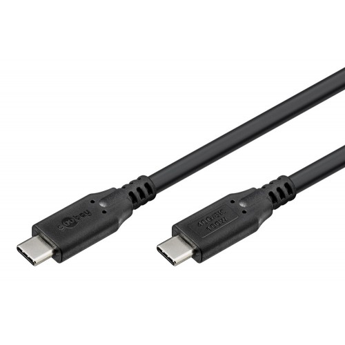 GOOBAY καλώδιο USB-C 74193, USB4, 100W, 40Gbps, 8K/60Hz, 2m, μαύρο