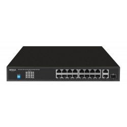 HIMAX PoE switch PS11602FE-L, 16x Ethernet PoE/2x Ethernet/2x SFP θύρες, έως 1000Mbps