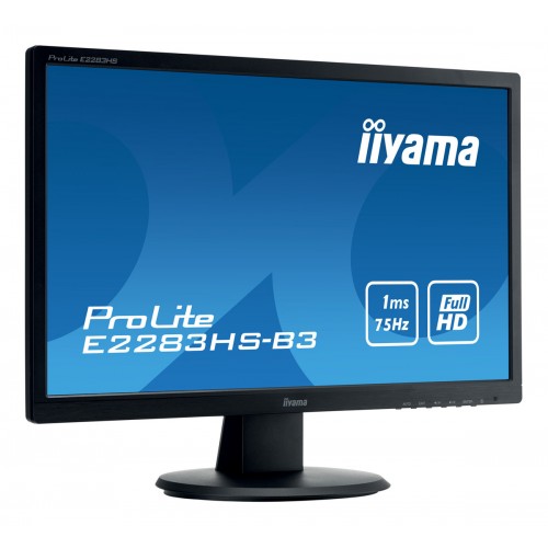 IIYAMA used οθόνη E2283HS-B3 LED, 21.5", Full HD, VGA/HDMI/DisplayPort, Grade A