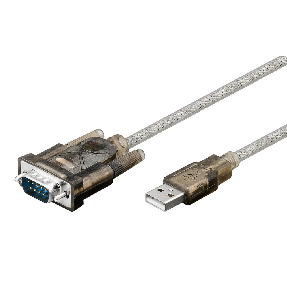 GOOBAY καλώδιο USB σε RS-232 68875, 1 Mbit/s, 1.5m, διάφανο