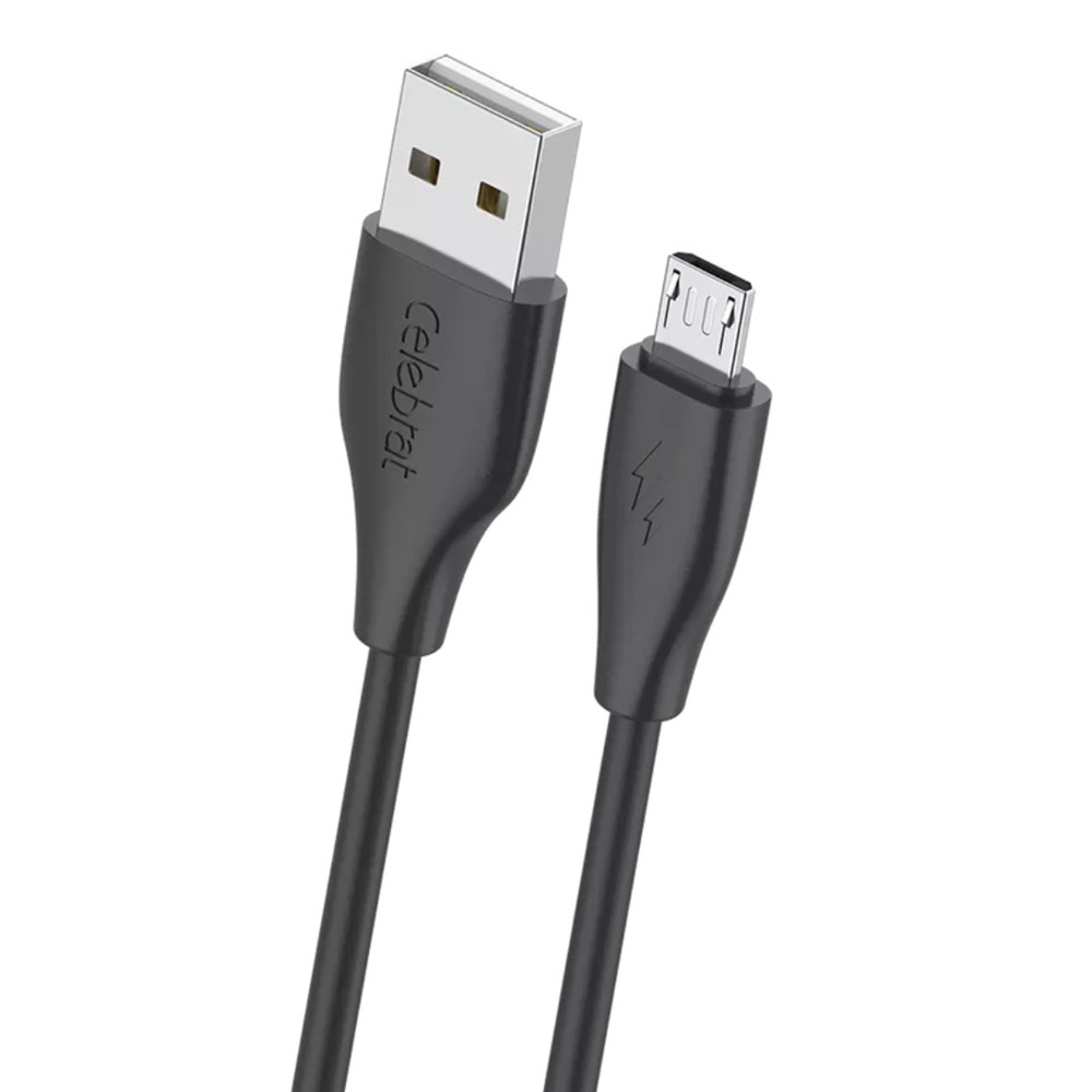 CELEBRAT καλώδιο micro USB σε USB CB-31, 15W, 480Mbps, 1m, μαύρο