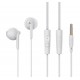 CELEBRAT earphones με μικρόφωνο G34, 3.5mm σύνδεση, 14mm, 1.2m, λευκά