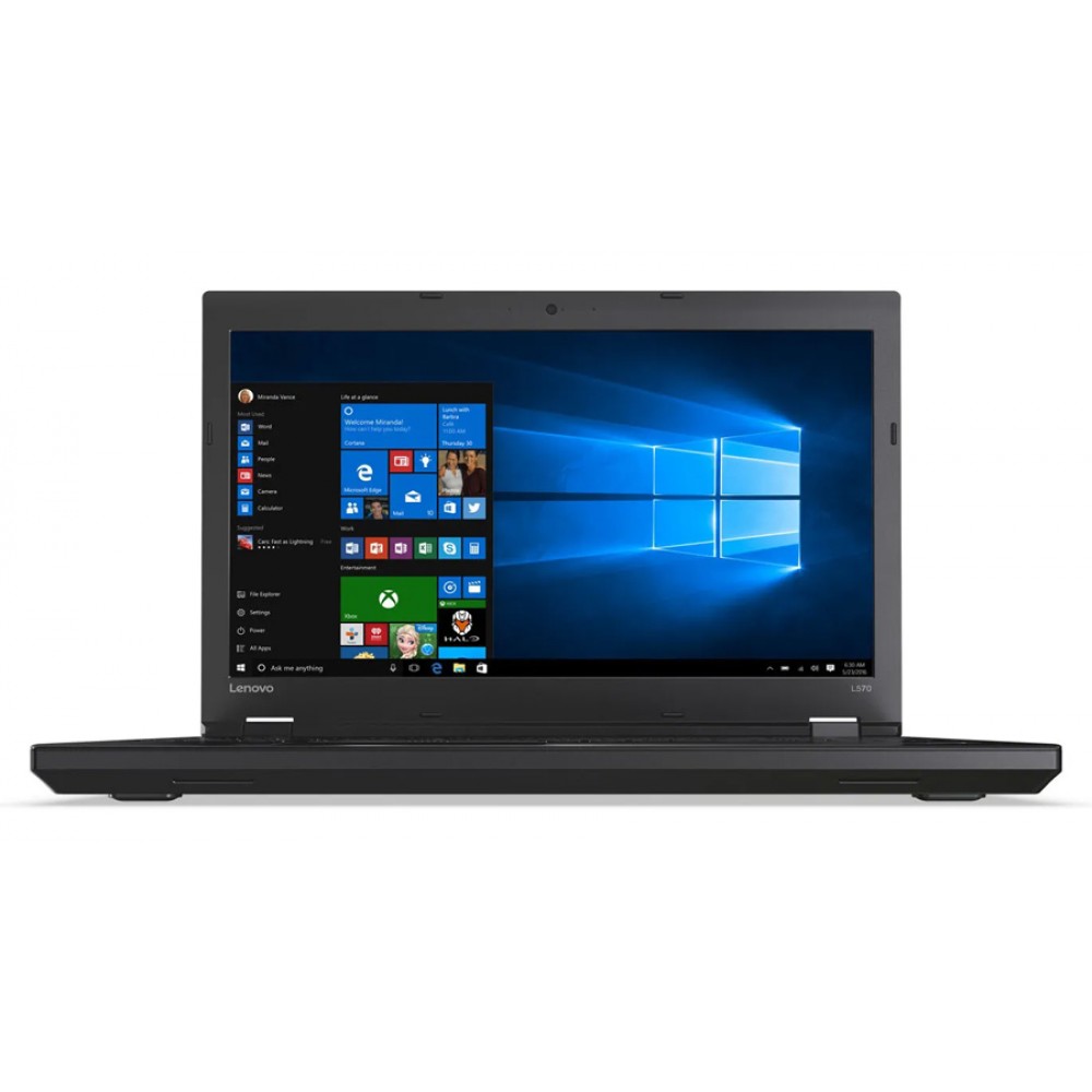 LENOVO Laptop ThinkPad L570, Refurbished Grade B, i5-6200U, 8/256GB SSD, 15.6, Cam, HD Graphics 520, FreeDOS