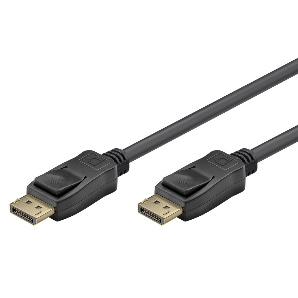 GOOBAY καλώδιο DisplayPort 74759, VESA Certified, 16K/60Hz, 80 Gbps, 1m, μαύρο