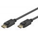 GOOBAY καλώδιο DisplayPort 74759, VESA Certified, 16K/60Hz, 80 Gbps, 1m, μαύρο