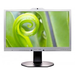 PHILIPS used οθόνη 241P6Q IPS-LED, 23.8" Full HD, VGA/DVI/DisplayPort/HDMI, Cam, Grade B