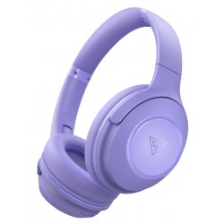 DOQAUS headphones FOCUS 5, ασύρματα & ενσύρματα, Φ40mm, 1000mAh, μωβ