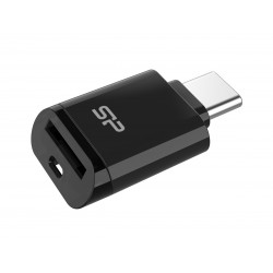 SILICON POWER card reader C200 για micro SD, USB-C, USB 3.2, 180/165MBps, μαύρο