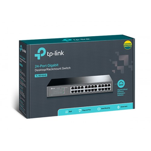 TP-LINK Desktop/Rackmount Switch TL-SG1024D 24 Θυρών, Ver. 9.0