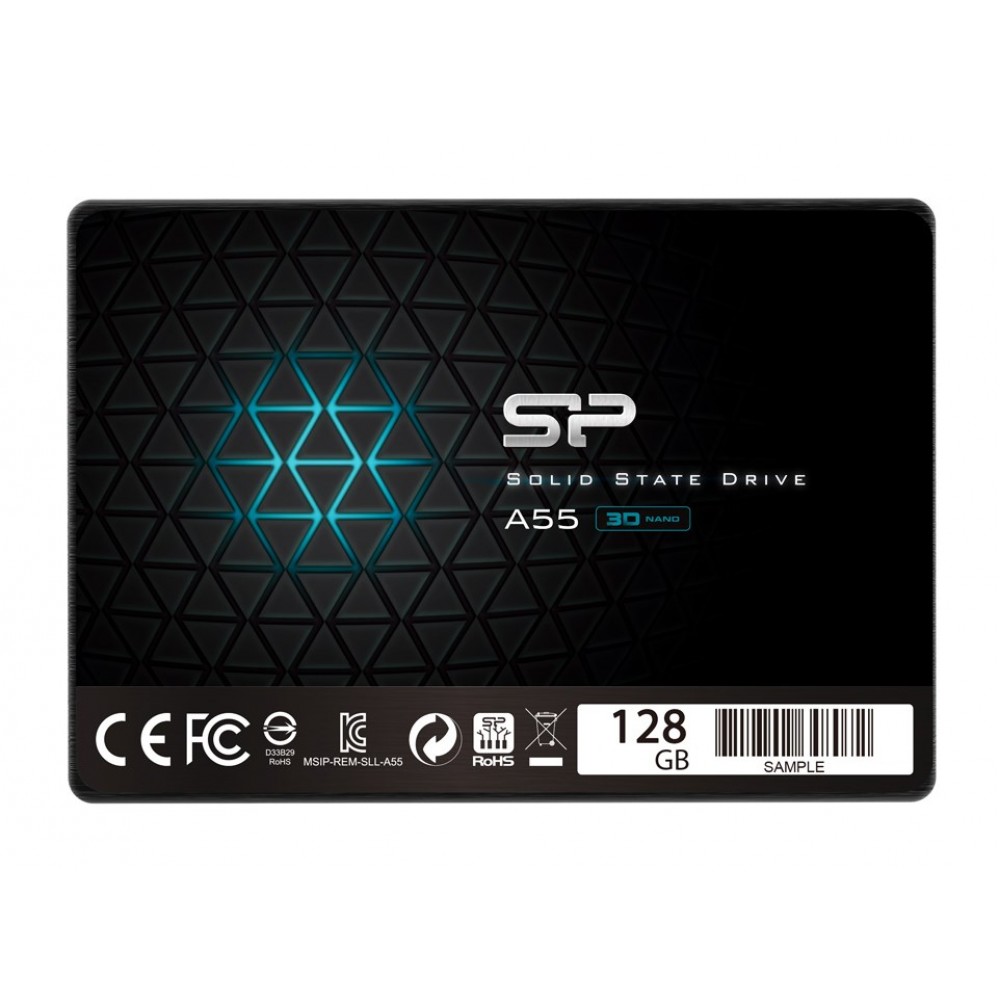 SILICON POWER SSD A55 128GB, 2.5, SATA III, 460-360MB/s, 7mm