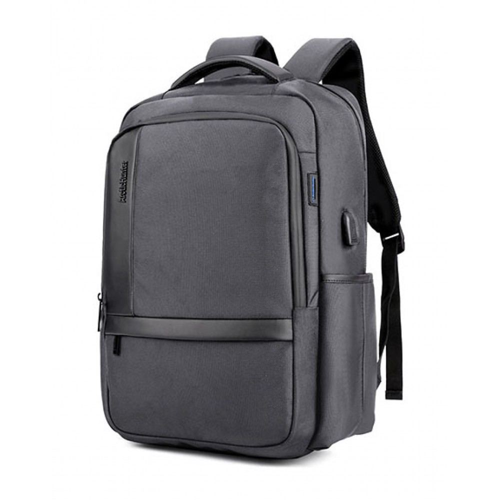 ARCTIC HUNTER τσάντα πλάτης B00120C με θήκη laptop 15.6, USB, 28L, γκρι