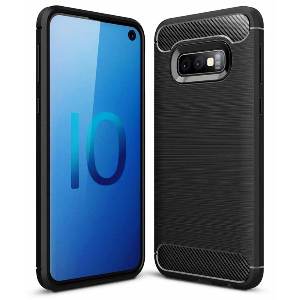 POWERTECH Θήκη Carbon Flex MOB-1254 για Samsung Galaxy S10e, μαύρη