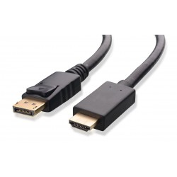 POWERTECH καλώδιο DisplayPort σε HDMI CAB-DP027, 1080p, CCS, 2m, μαύρο