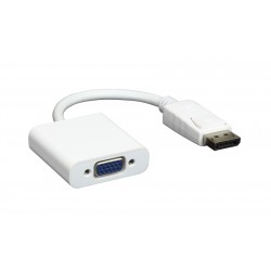 POWERTECH αντάπτορας DisplayPort σε VGA CAB-DP006, 0.20m, λευκός