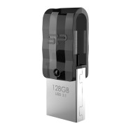 SILICON POWER Dual USB Flash Drive C31, USB 3.2 & USB-C, 128GB, μαύρο