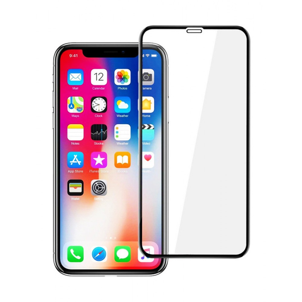 POWERTECH Tempered Glass 5D Full Glue για iPhone XS Max, Black