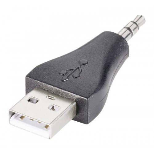 GOOBAY αντάπτορας USB σε 3.5mm jack 93981, 3pin, μαύρο