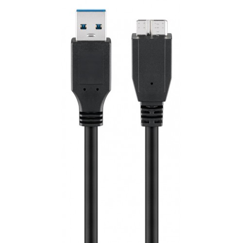 GOOBAY καλώδιο USB 3.0 σε USB 3.0 micro Τype B 95026, 1.8m, μαύρο