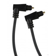 POWERTECH καλώδιο Toslink CAB-O008 90° male σε 90° male 4mm, PMMA, 1m