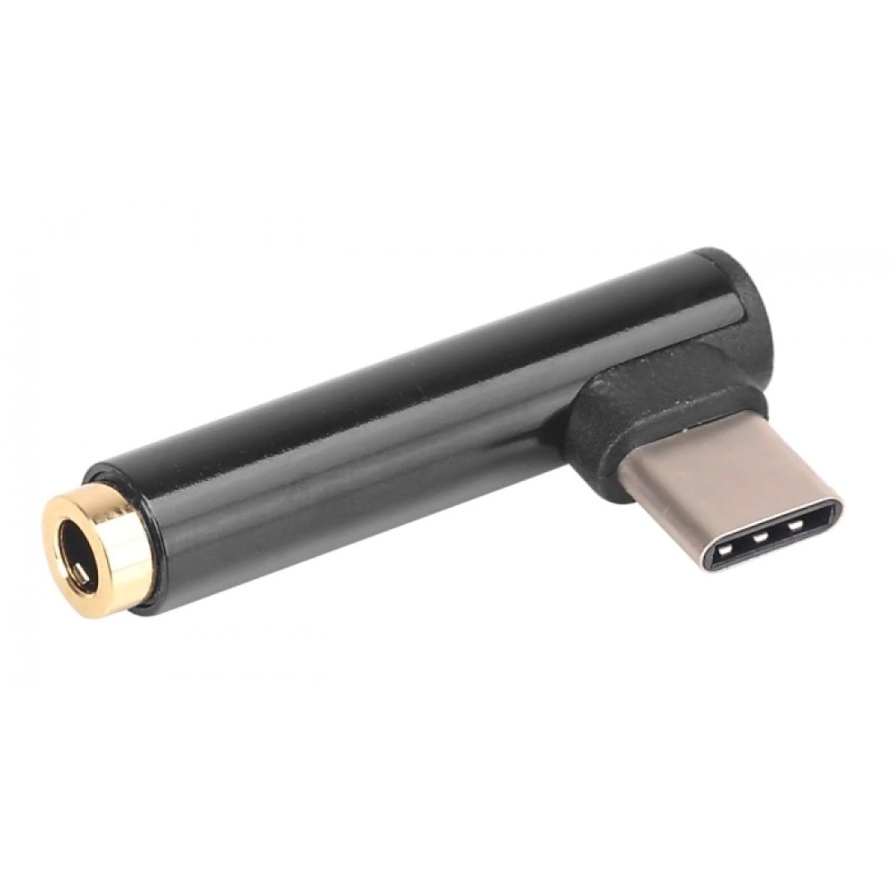 POWERTECH αντάπτορας USB-C σε 3.5mm θηλυκό CAB-UC028, μαύρος